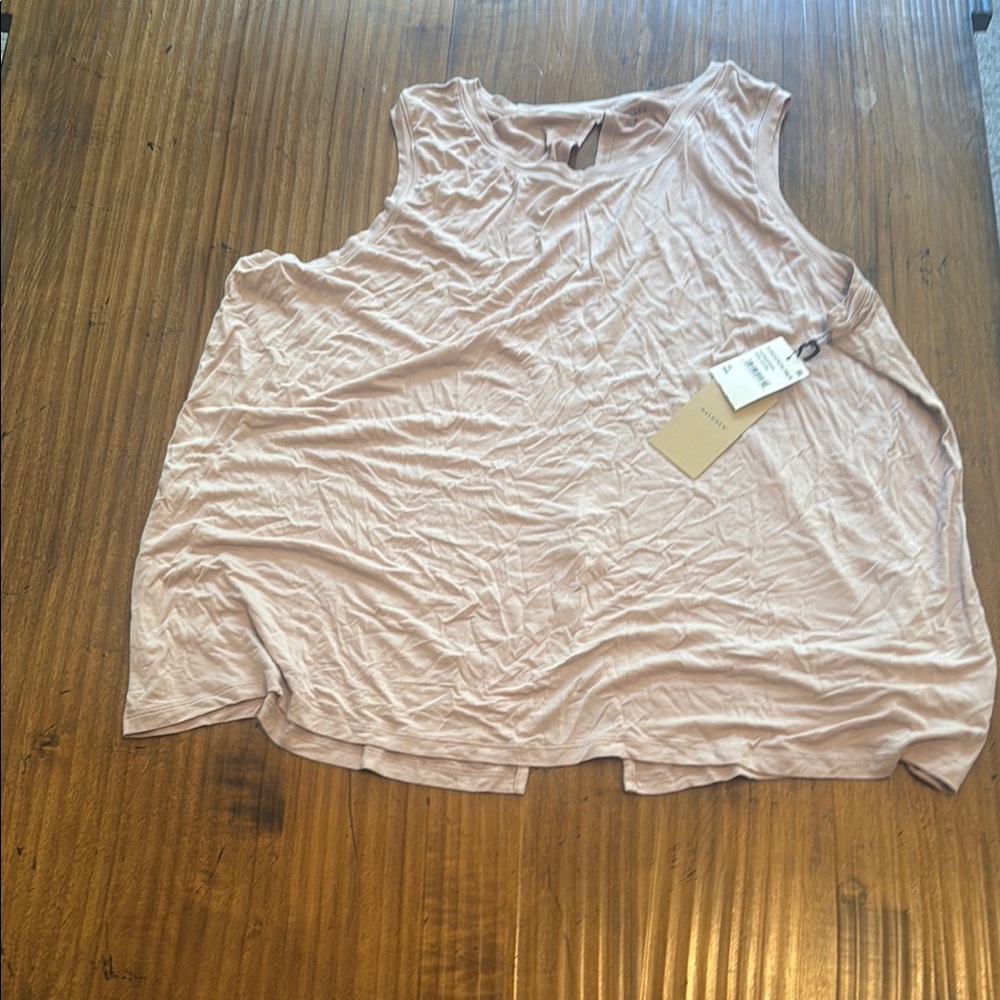 Halogen Pink Relaxed Muscle Tee